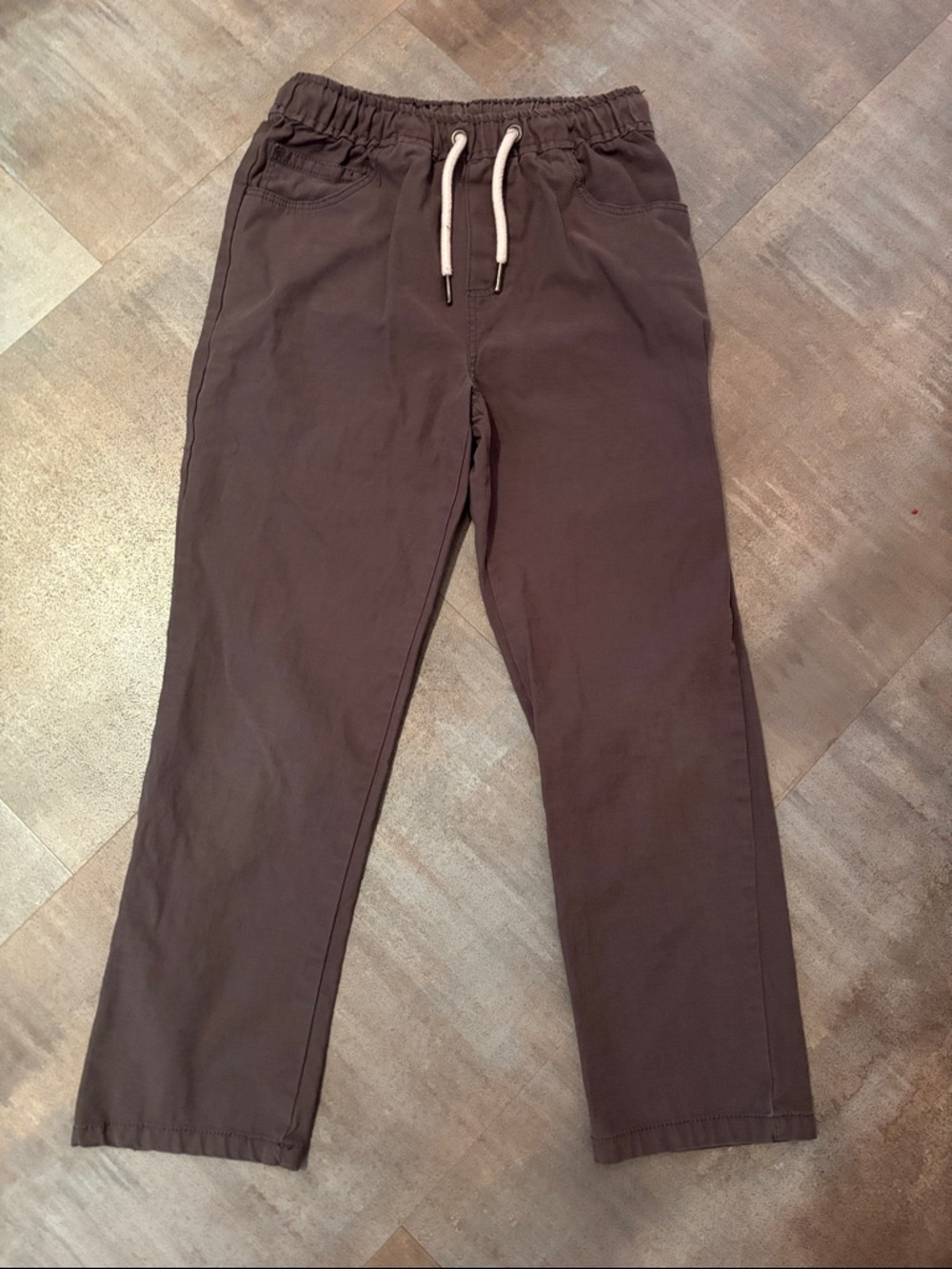 Tommy Bahama Brown Drawstring Casual Kids Pants size 7/8